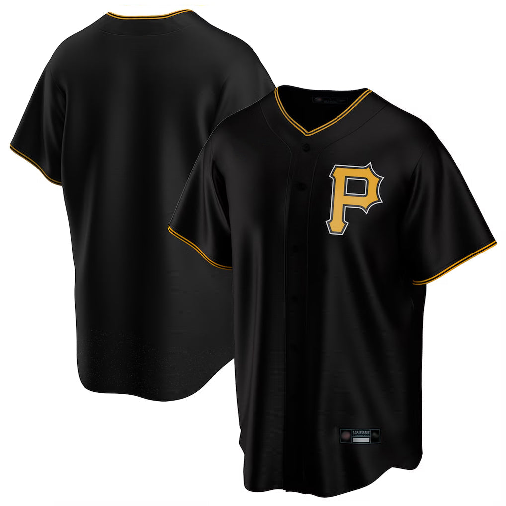 tocy P.Pirates Blank Player Black Alternate 2025 Home Game Stitched Jerseys