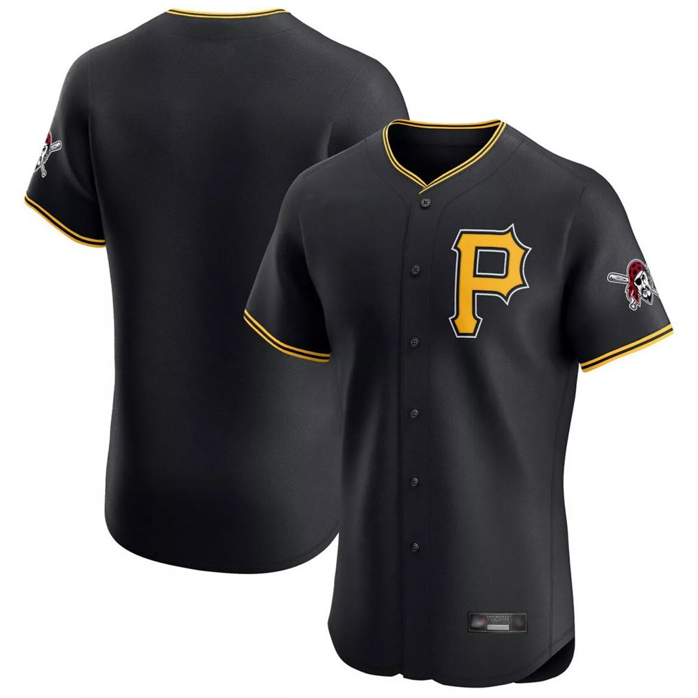 tocy P.Pirates Blank Player Black Alternate 2025 Home Limited Elite Stitched Jerseys