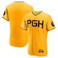 tocy P.Pirates Blank Player Gold City Connect Home Limited Stitched Jerseys