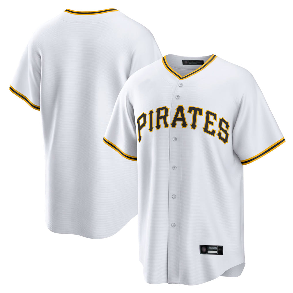 tocy P.Pirates Blank Player White Home Game Stitched Jerseys