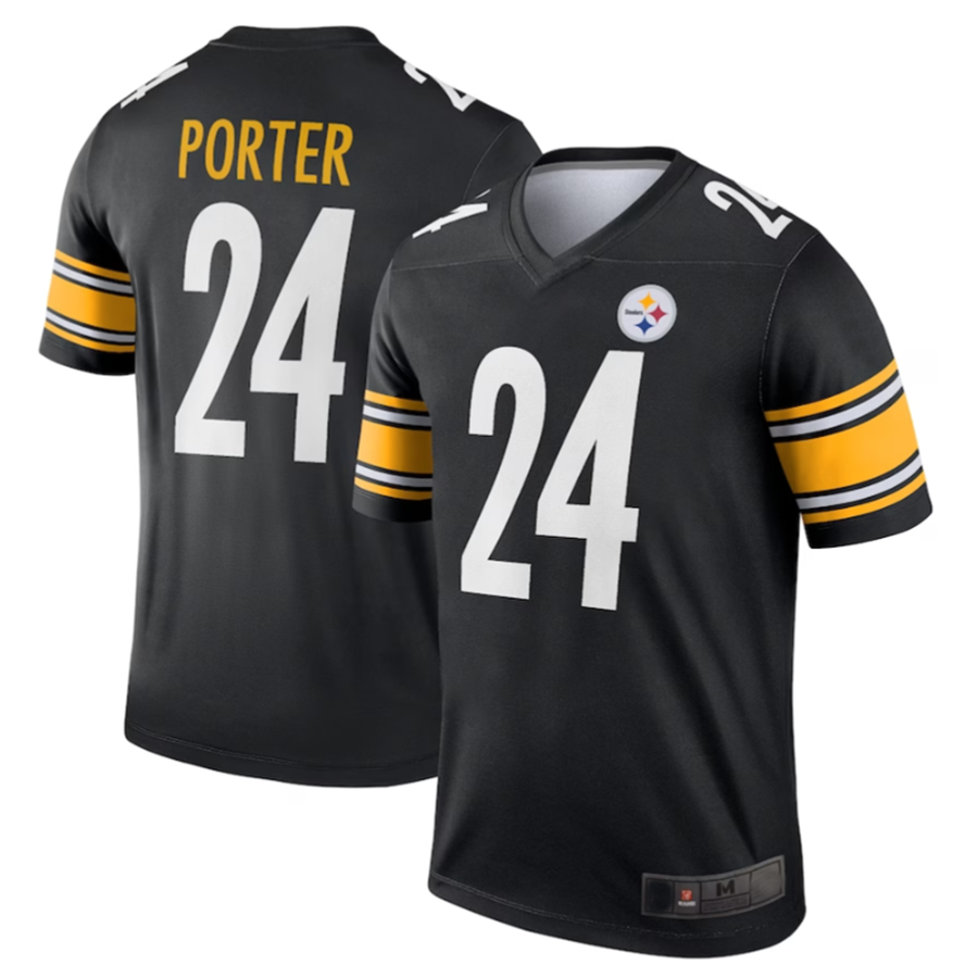 tocy P.Steelers #24 Joey Porter Jr. Black Legend American Stitched Jerseys