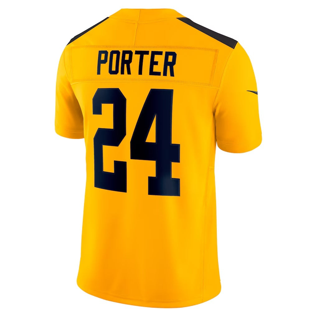tocy P.Steelers #24 Joey Porter Jr. Gold Alternate 1933 Throwback Vapor F.U.S.E. Limited Jerseys