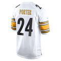 tocy P.Steelers #24 Joey Porter Jr. White Away Game Jerseys