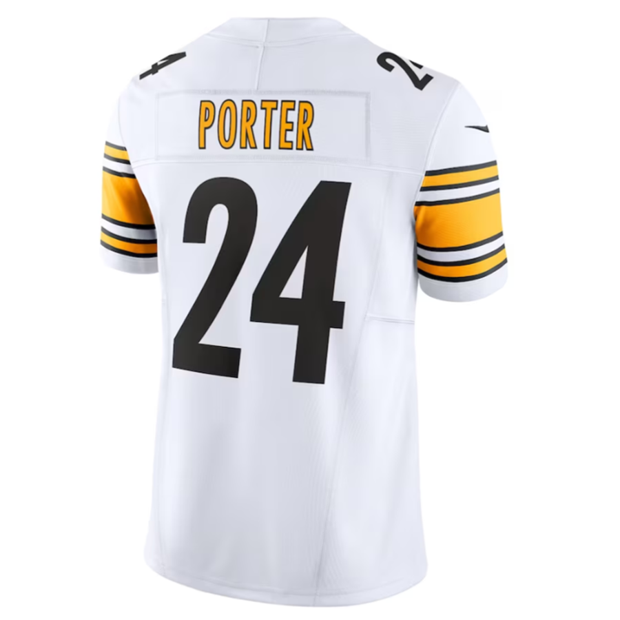 tocy P.Steelers #24 Joey Porter Jr. White Vapor F.U.S.E. Limited American Stitched Jerseys