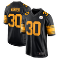 tocy P.Steelers #30 Jaylen Warren Black Alternate Game American Stitched Jersey