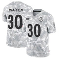 tocy P.Steelers #30 Jaylen Warren Player Arctic Camo Salute to Service Limited Stitched Jerseys