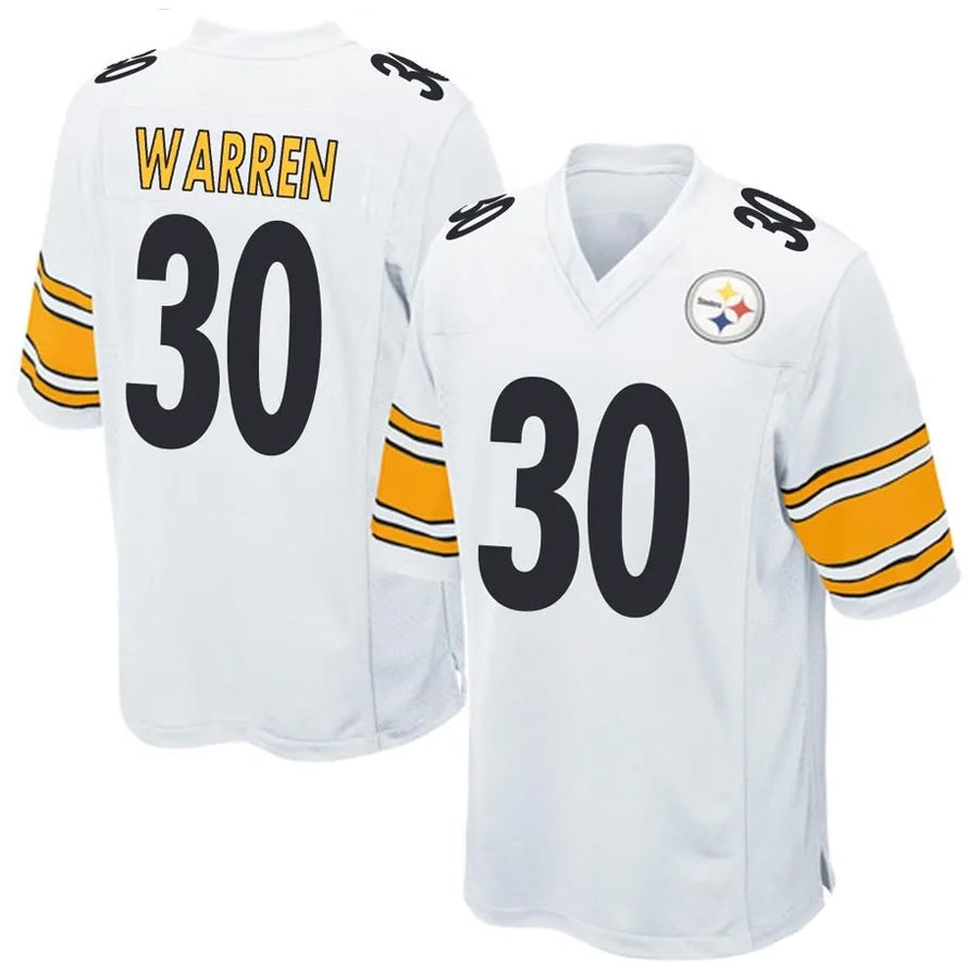 tocy P.Steelers #30 Jaylen Warren Player Game White Stitched Jerseys
