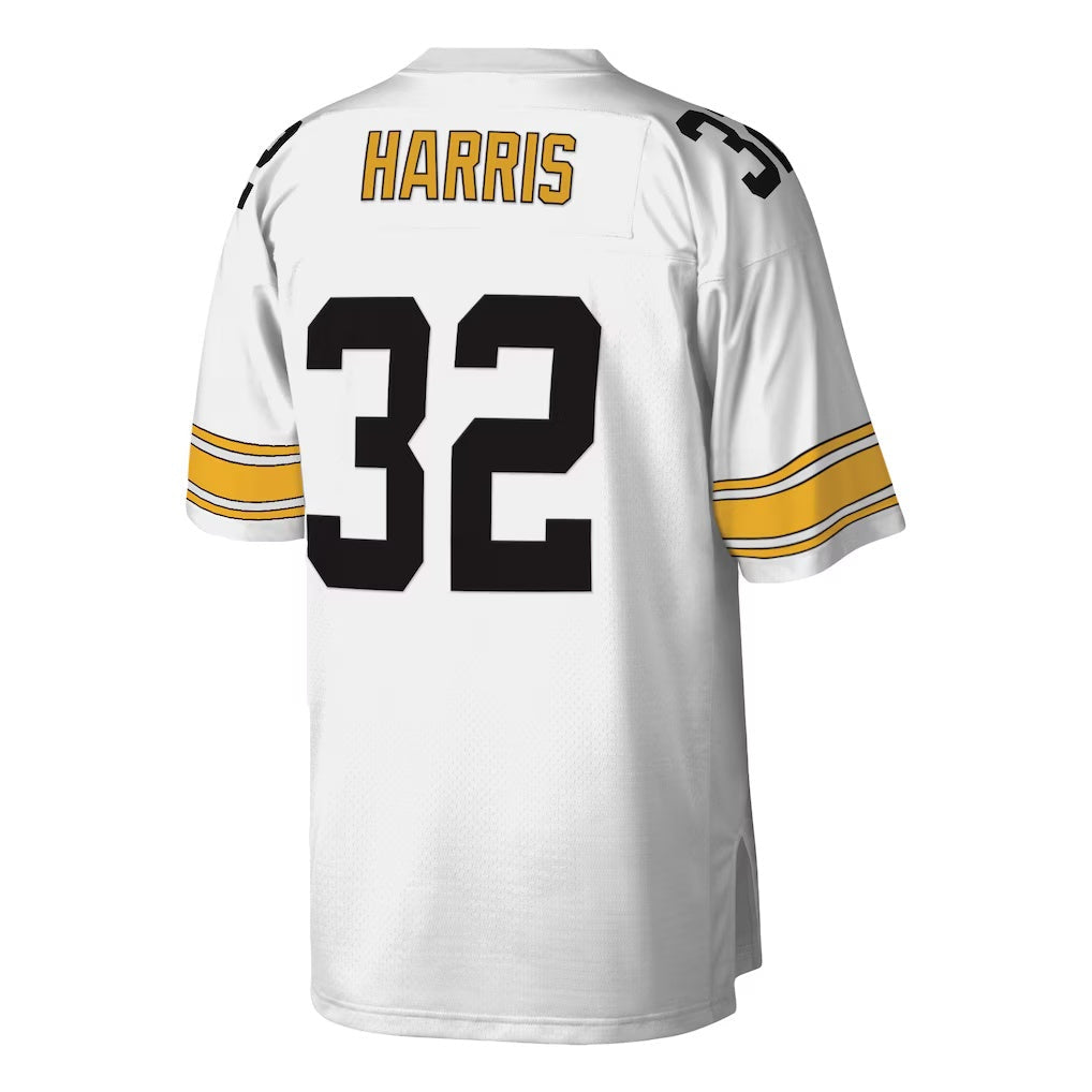 tocy P.Steelers #32 Franco Harris Mitchell & Ness White Legacy Replica Stitched Jerseys