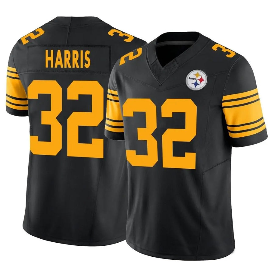 tocy P.Steelers #32 Franco Harris Player Black Vapor F.U.S.E. Limited Stitched Jerseys