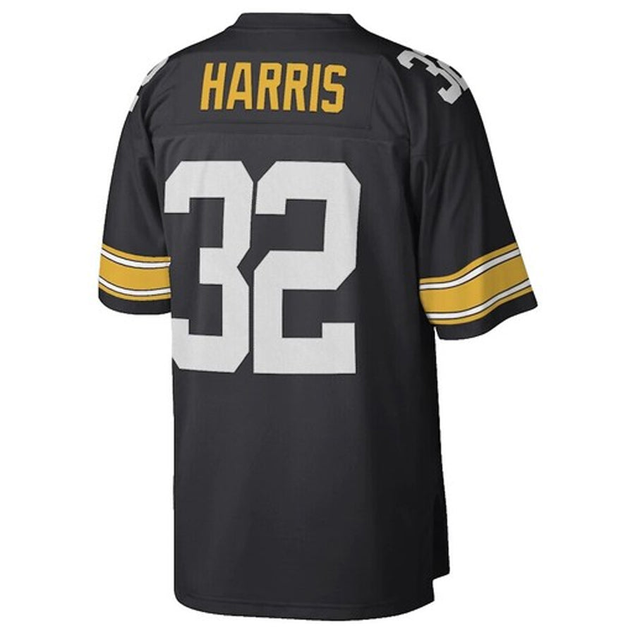 tocy P.Steelers #32 Franco Harris Player Mitchell & Ness Black Legacy Replica Stitched Jerseys