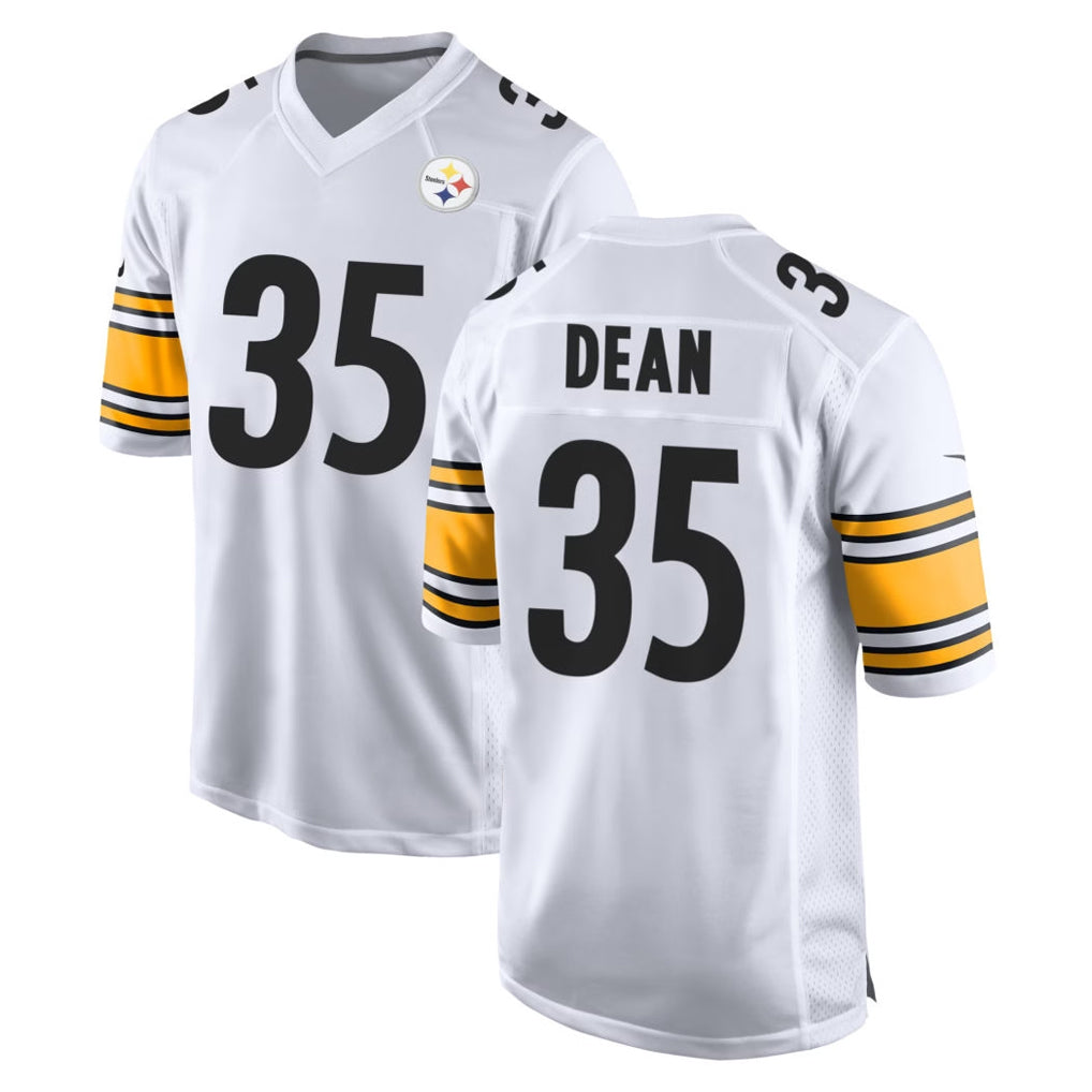 Tocy P.Steelers #35 Jamel Dean Player White Home Game Stitched Jerseys