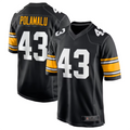 tocy P.Steelers #43 Troy Polamalu Black Retired Player Jersey American Stitched Jersey