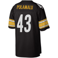 tocy P.Steelers #43 Troy Polamalu Mitchell & Ness Black Legacy Replica Stitched Jerseys