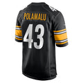 tocy P.Steelers #43 Troy Polamalu Player Black Home Game Stitched Jerseys