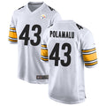 tocy P.Steelers #43 Troy Polamalu Player White Home Game Stitched Jerseys