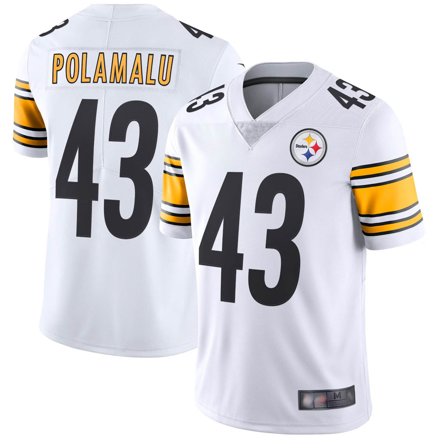tocy P.Steelers #43 Troy Polamalu Player White Vapor Limited Stitched Jerseys