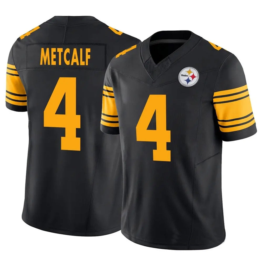 tocy P.Steelers #4 DK Metcalf Player Black Alternate Vapor F.U.S.E. Limited Stitched Jerseys