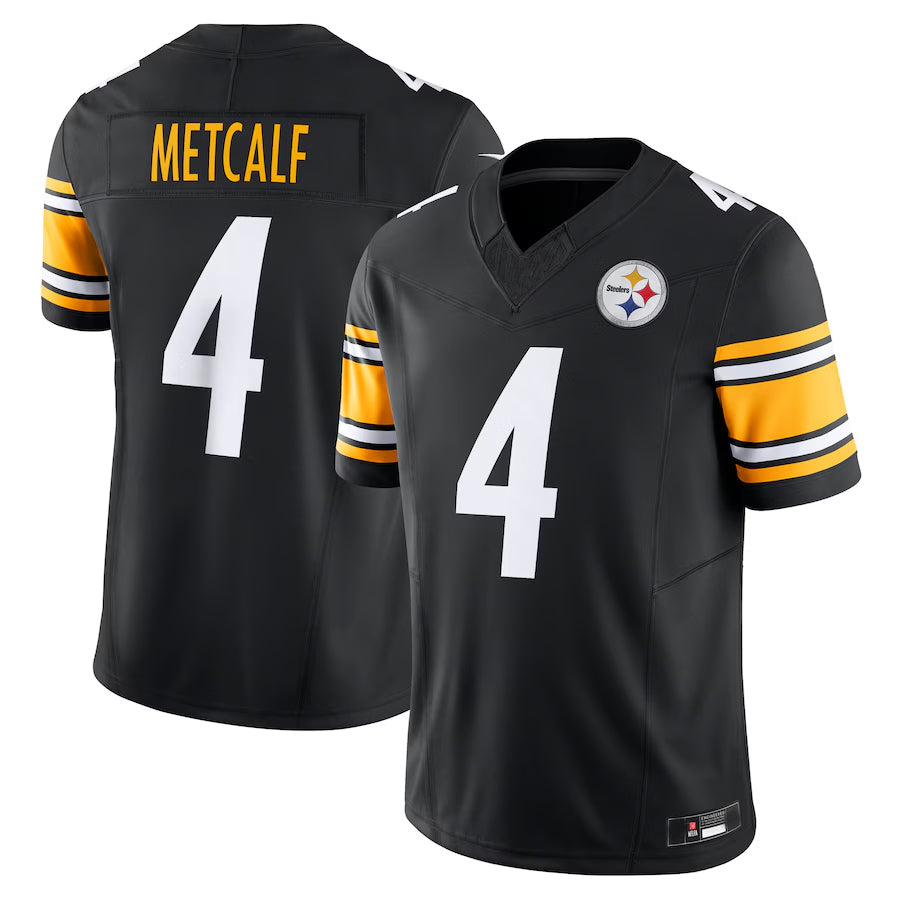 tocy P.Steelers #4 DK Metcalf Player Black Team Vapor F.U.S.E. Limited Stitched Jerseys