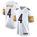 tocy P.Steelers #4 DK Metcalf Player White Game Replica Stitched Jerseys