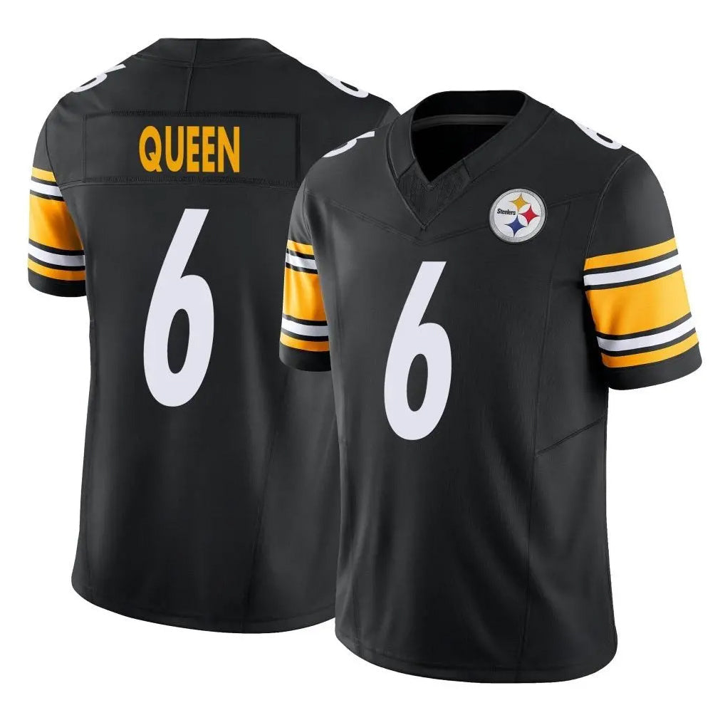 Tocy P.Steelers #6 Patrick Queen Player Black Limited Vapor F.U.S.E. Home Game Stitched Jerseys