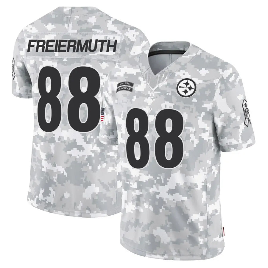 tocy P.Steelers #88 Pat Freiermuth Player Arctic Camo Salute to Service Limited Stitched Jerseys
