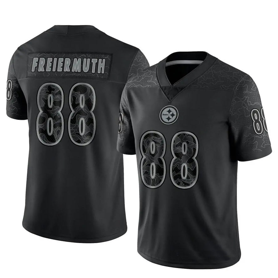tocy P.Steelers #88 Pat Freiermuth Player Black RFLCTV Limited Stitched Jerseys