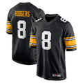 tocy P.Steelers #8 Aaron Rodgers Player Black Home Limited Stitched Jerseys