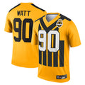tocy P.Steelers #90 T.J. Watt Player Gold Alternate 1933 Throwback Legend Performance Top1 Stitched Jerseys
