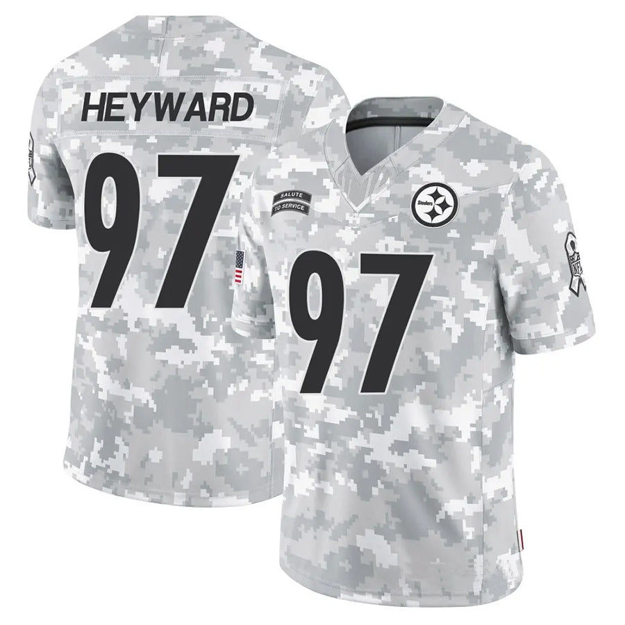 tocy P.Steelers #97 Cameron Heyward Player Arctic Camo Salute to Service Limited Stitched Jerseys