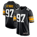 tocy P.Steelers #97 Cameron Heyward Player Black Home Limited Stitched Jerseys