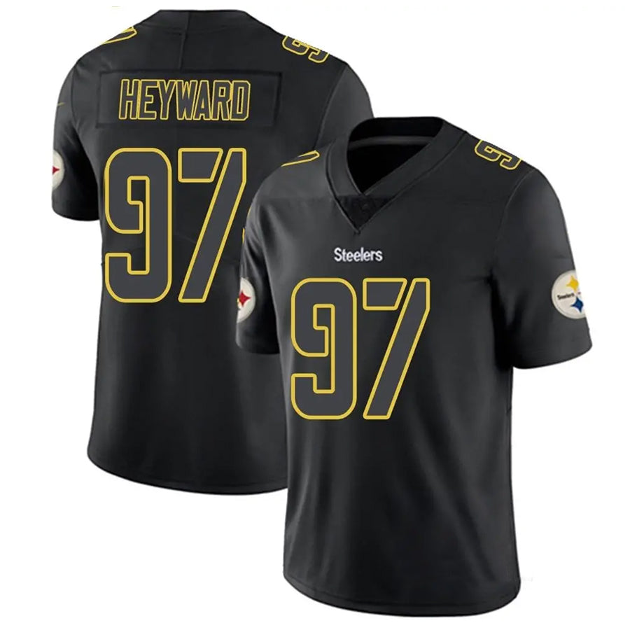 tocy P.Steelers #97 Cameron Heyward Player Black Impact Limited Stitched Jerseys