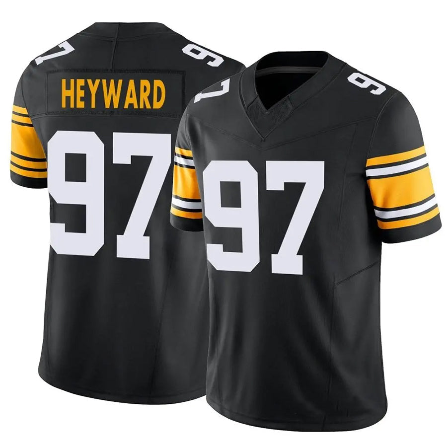 tocy P.Steelers #97 Cameron Heyward Player Black Vapor F.U.S.E. Limited Stitched Jerseys