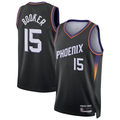 tocy P.Suns #15 Devin Booker Black Swingman Jerseys - Statement Edition
