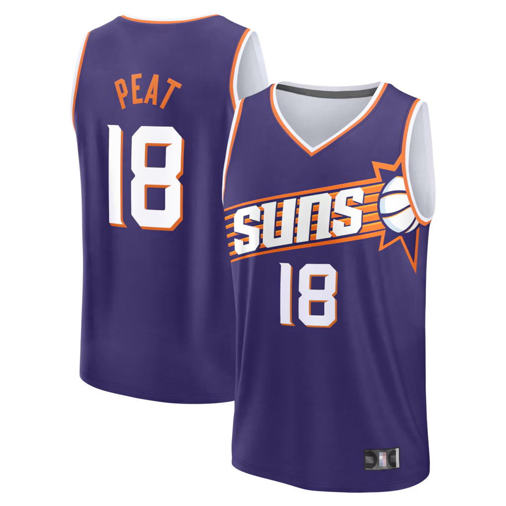 tocy P.Suns #18 Koa Peat Fanatics Purple Fast Break Jerseys - Icon Edition