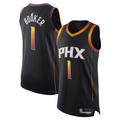 tocy P.Suns #1 Devin Booker Black Authentic Player Jerseys - Statement Edition