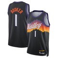 tocy P.Sunss #1 Devin Booker Black 2025-2026 Swingman Jerseys - City Edition