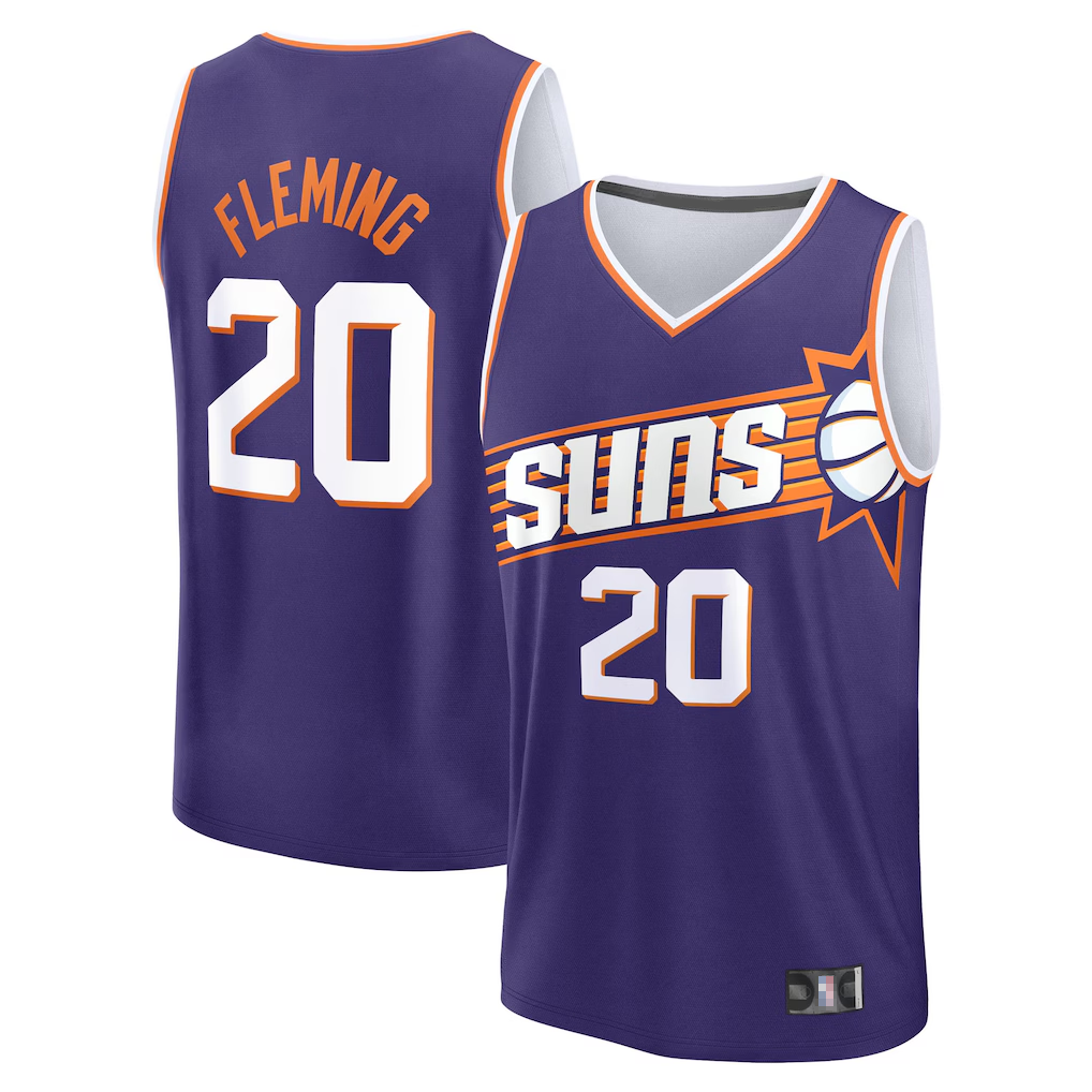 tocy P.Sunss #20 Rasheer Fleming Fanatics Purple Fast Break Replica Jerseys - Icon Edition