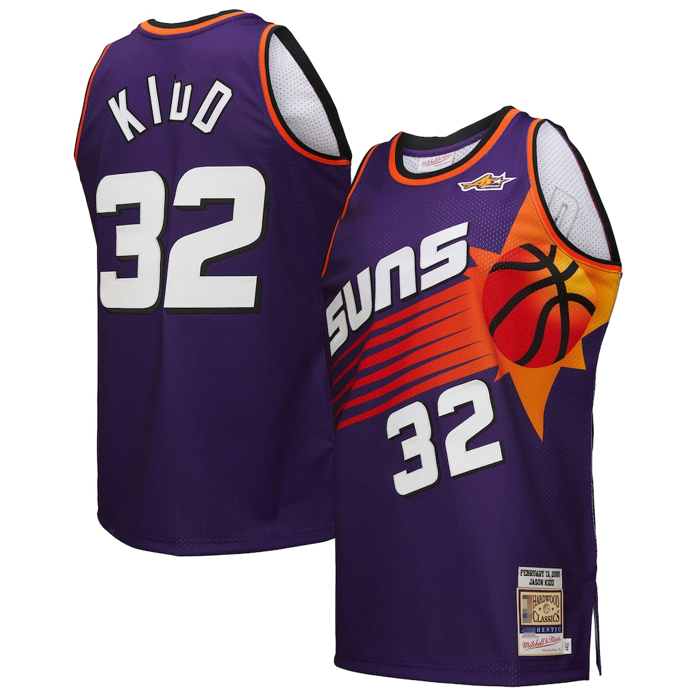 tocy P.Sunss #32 Jason Kidd Mitchell & Ness Purple 2000 All-Star Game Authentic Jerseys