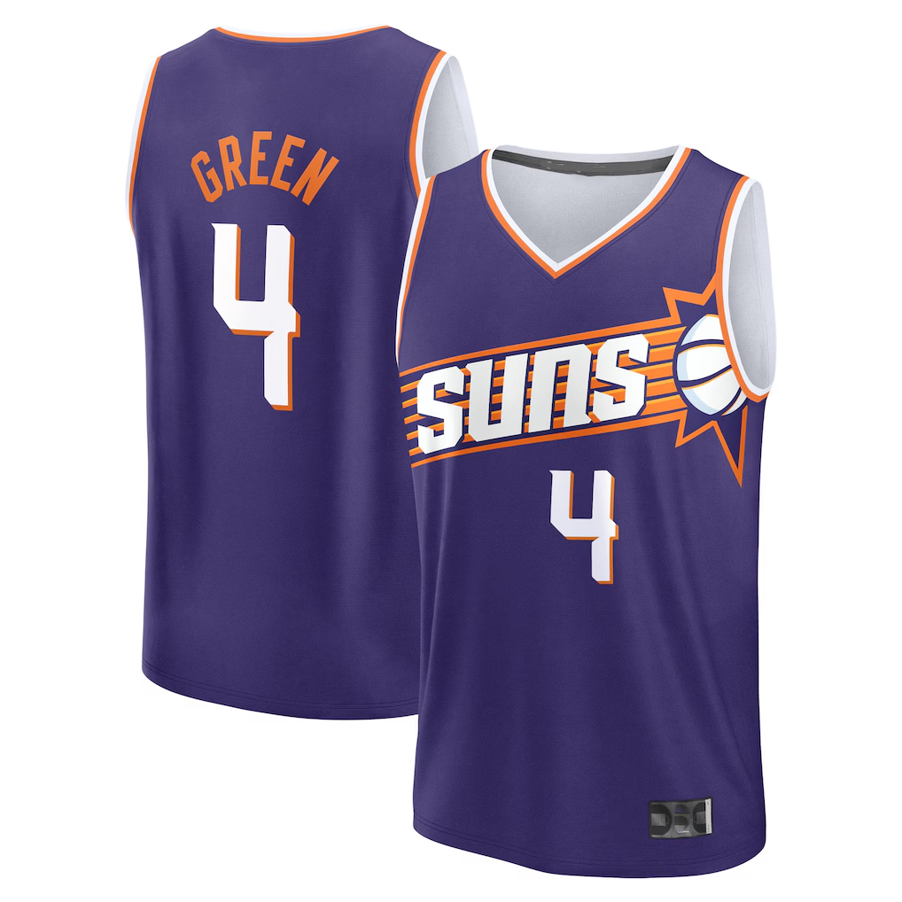 tocy P.Sunss #4 Jalen Green Fanatics Purple Fast Break Replica Jerseys - Icon Edition