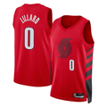 tocy PT.Blazers #0 Damian Lillard White Swingman Jerseys - Association Edition