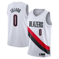 tocy PT.Blazers #0 Damian Lillard Red Swingman Jerseys - Statement Edition