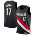 tocy PT.Blazers #17 Shaedon Sharpe Black Swingman Jerseys - Icon Edition