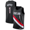 tocy PT.Blazers #1 Ja Morant Black Swingman Jerseys - Icon Edition