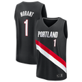 tocy PT.Blazers #1 Ja Morant Fanatics Black Fast Break Jerseys - Icon Edition