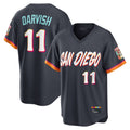 tocy S.Diego Padres #11 Yu Darvish Player Obsidian 2026 City Connect Home Game T-shirt Stitched Jerseys