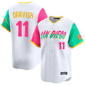 tocy S.Diego Padres #11 Yu Darvish Player White City Connect Home Limited Stitched Jerseys
