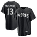 tocy S.Diego Padres #13 Manny Machado Player Black Home Game Stitched Jerseys