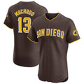 tocy S.Diego Padres #13 Manny Machado Player Brown Home Limited Elite Stitched Jerseys