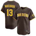 tocy S.Diego Padres #13 Manny Machado Player Brown Home Limited Stitched Jerseys