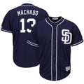 tocy S.Diego Padres #13 Manny Machado Player Navy Cool Base Game Stitched Jerseys